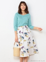 プレミアム2WAY7部袖ラメニット/ピンク