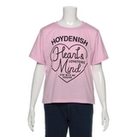 英字テキストハートTシャツ