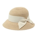 幅広リボンつきペーパーハット