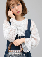 WEGO/シフォンフリルブラウス