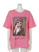 KURT COBAIN BIG TEE/PNK