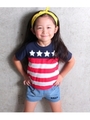 【ANAP KIDS】USフラッグ柄Tシャツ/レッド(025)