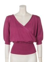 カシュクールハーフニット/ROSE