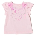 ラメネックレストロンプルイユTシャツ
