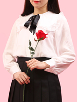 WC/セーラーフリル長袖シャツ