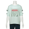 袖スリットフォトプリントTシャツ
