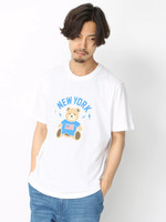 WEGO/NYベアモチーフロゴTシャツ