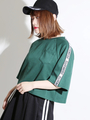 WEGO/テープロゴポケットTシャツ