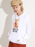 WEGO/テディベアロゴプリントパーカー