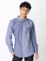 [18AW 新作アイテム]ブロードバイカラーストライプシャツ