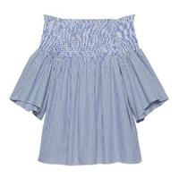 【20%OFF】【LIEN】オフショルダーギャザーブラウス