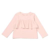 【31%OFF】チュールフリルつきTシャツ