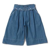 【50%OFF】【キッズサイズ向け】レースアップデザインベルトつきスカーチョ