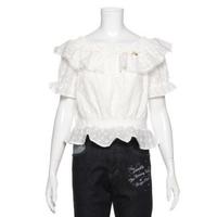 【50%OFF】コットンレースブラウス