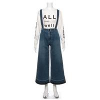 【50%OFF】サスペンダーつきワイドパンツ