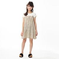 【50%OFF】ストライプ切り替えワンピース