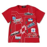 【50%OFF】トミカコラボ折り返しギンガム道路Tシャツ