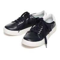 【50%OFF】ハートロゴパンチングフェイクレザーローカットスニーカー