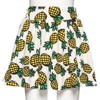 【50%OFF】パイン総柄フレアスカパン