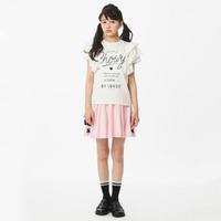 【50%OFF】フリルつきロゴTシャツ