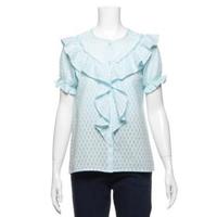 【50%OFF】ラッフル前開きブラウス