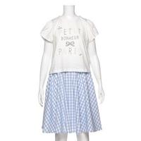 【50%OFF】ロゴTシャツ＆チェックワンピースセット