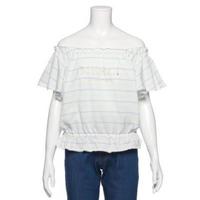 【50%OFF】ロゴ刺しゅう入りオフショルダーTシャツ