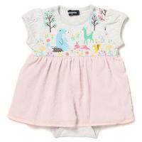 【50%OFF】森の仲間シフォンつきロンパース