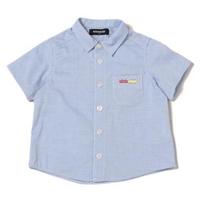 【50%OFF】電車刺しゅうコットンシャツ