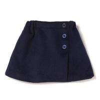 【62%OFF】ラップ風ウール入りスカート