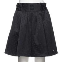 【50%OFF】ミニリボンつきドット柄プリーツスカート