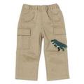 恐竜アップリケ九分丈カーゴパンツ