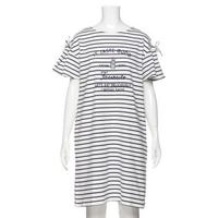 【30%OFF】肩リボンスリットワンピース