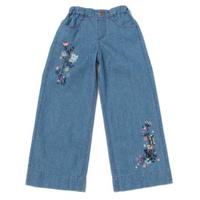 【40%OFF】刺しゅう入りワイドパンツ