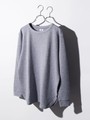 WEGO/ワッフルラウンドロングカットソー【WEB限定】