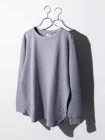 WEGO/ワッフルラウンドロングカットソー【WEB限定】
