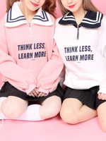 WC/セーラー襟ジップスウェット