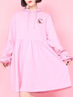 WC/MILKフード付きスウェットワンピース