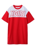 BI-COLOR S/S DRESS/レッド