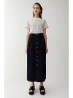 BUTTON UP ロングスカート/One Wash1