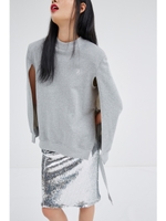 CAPE SLEEVE SWEATSHIRT/MGRAY