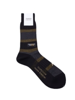 CORDURA(R) ボーダーソックス [ メンズ ソックス 靴下 グレンクライド コーデュラ ]/マスタード(333)