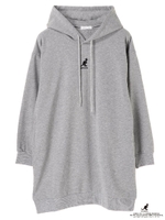 E hyphen ×KANGOLパーカーワンピース/杢グレー