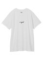 EMBROIDERED CURSIVE LOGO S/S TEE/ホワイト
