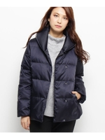 KAWADAフェザーショートツイルダウン/ネイビー(093)