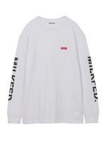 L/S TEE SLEEVE STENCIL LOGO/ホワイト
