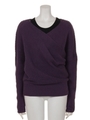 LAYERED KNIT TOP/パープル