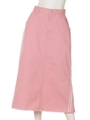 LINED LONG SKIRT/PINK