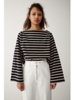 LOOSE SLEEVE トップス/柄NVY5