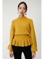 PEPLUM ニット/YEL